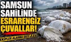Samsun Sahilinde Esrarengiz Çuvallar Ekipler Alarma Geçti