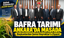 BAFRALI TARIM TEMSİLCİLERİNDEN ŞEMSİ BAYRAKTAR’A ZİYARET