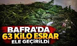 Bafra`da 63 Kilo Esrar Ele Geçirildi