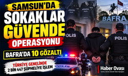 SAMSUN’DA “SOKAKLAR GÜVENDE” OPERASYONU
