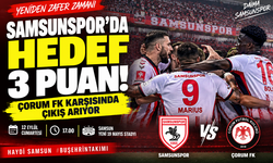 SAMSUNSPOR ÇORUM FK KARŞISINDA ÇIKIŞ ARIYOR