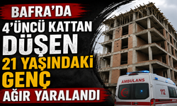 Bafra’da 4’üncü Kattan Düşen 21 Yaşındaki Genç Ağır Yaralandı