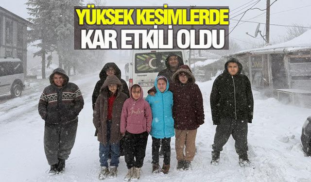 Samsun ve Sinop'ta kar esareti