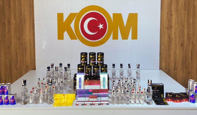 Samsun'da Kaçak Alkol ve Tütün Operasyonu: 1 Gözaltı