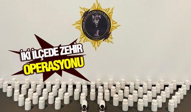 Samsun'da iki ilçede uyuşturucu operasyonu!