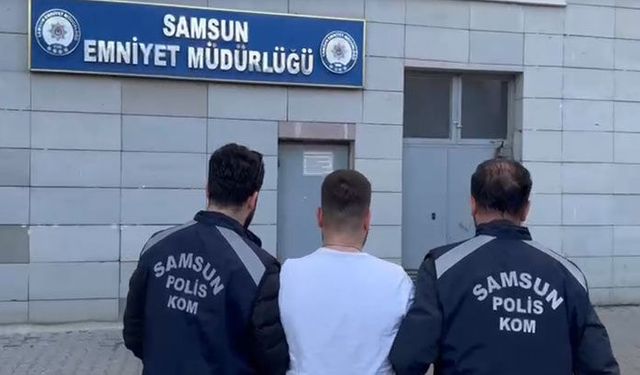 Samsun'da pencereden atlayan firari yakalandı