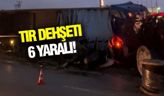 Samsun-Ordu Karayolunda Tır Dehşeti: 6 Yaralı!