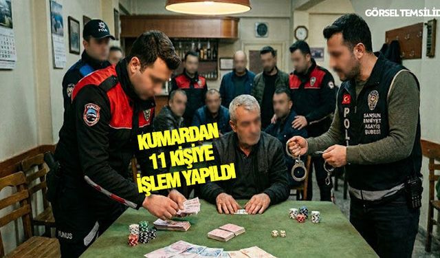 Kumar operasyonunda 11 kişi yakalandı