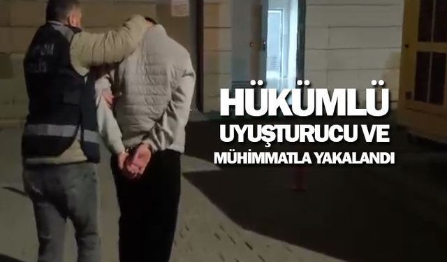 Samsun'da Hükümlü Uyuşturucu ve Mühimmatla Yakalandı