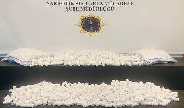Samsun'da 60 binin üzerinde uyuşturucu hap ele geçirildi