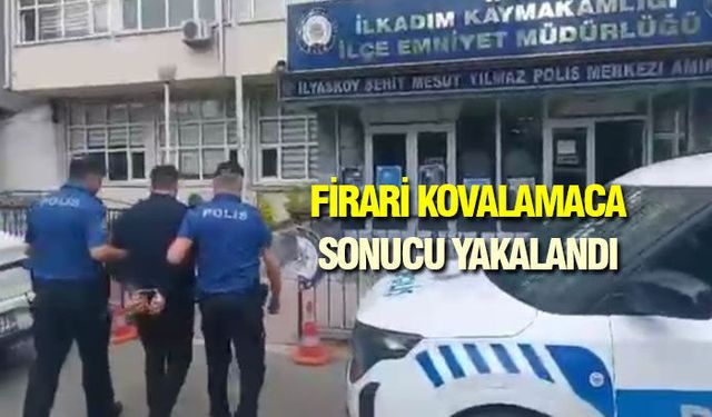 Samsun’da Cezaevi Firarisi Kovalamaca Sonucu Yakalandı