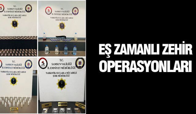 Atakum ve İlkadım’da Narkotik Darbe