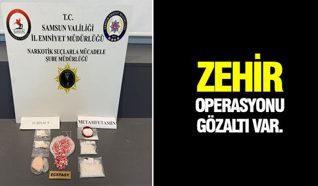 Samsun'da Zehir Taciri İkametinde Yakalandı