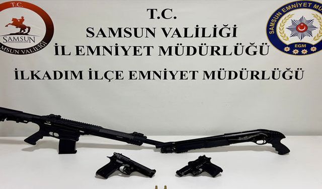 Samsun'da ruhsatsız silah operasyonu