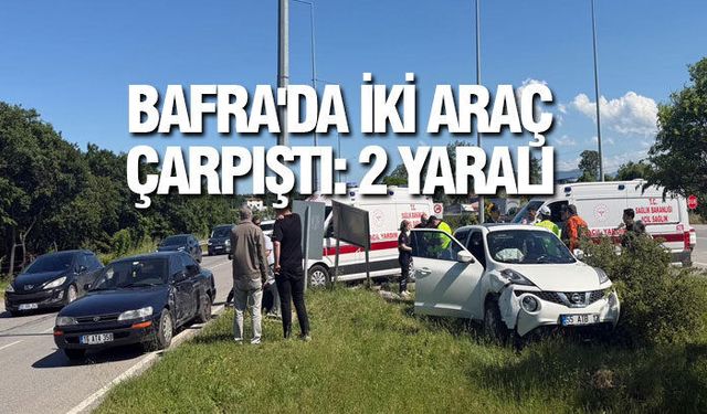Samsun'da İki Otomobil Çarpıştı: 1'i Bebek 2 Yaralı