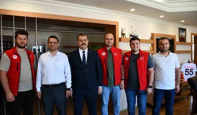 Vezirköprü kaymakamı vatandaşlar vedalaştı