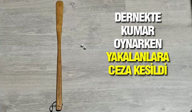 Samsun'da Dernekte Kumar Oynayanlara Ceza