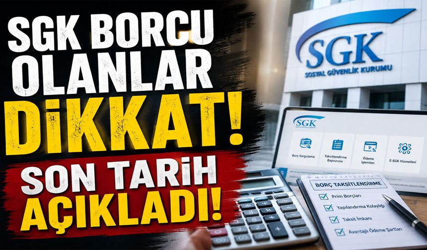 SGK Borcu Olanlar Dikkat