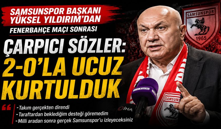 Yüksel Yıldırım“2-0’la Ucuz Kurtulduk”