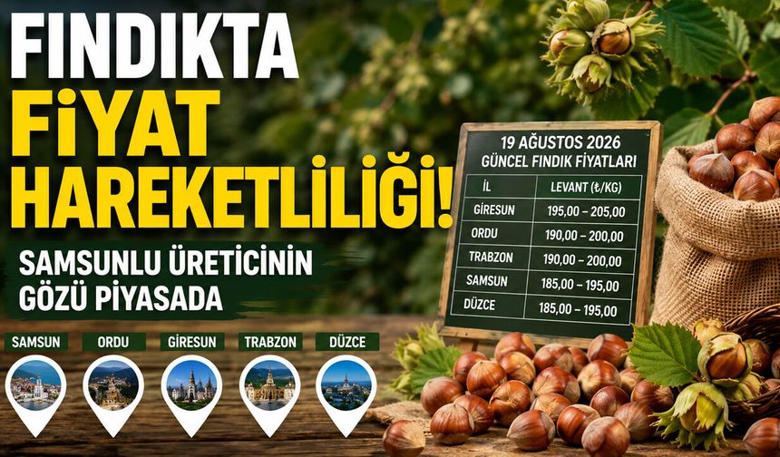 Samsun’da Üreticinin Gözü Piyasada