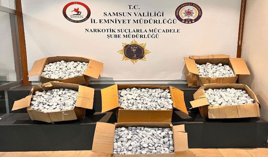 Samsun'da 165 Bin Hap Ele Geçirildi