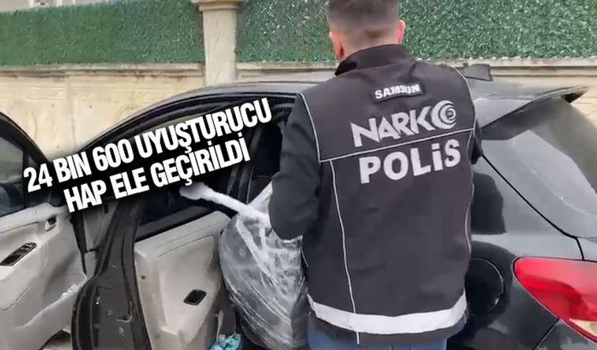 Samsun'da sentetik uyuşturucu hap operasyonu