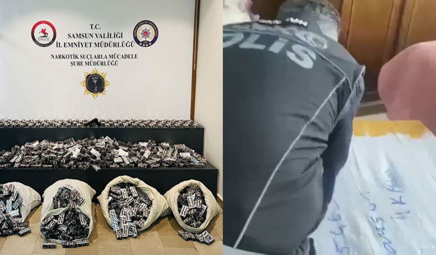Samsun'da 24 Bin 600 Uyuşturucu Hap Ele Geçirildi