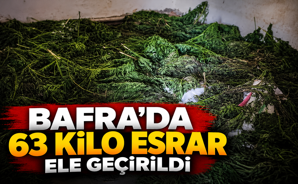 Bafra`da 63 Kilo Esrar Ele Geçirildi