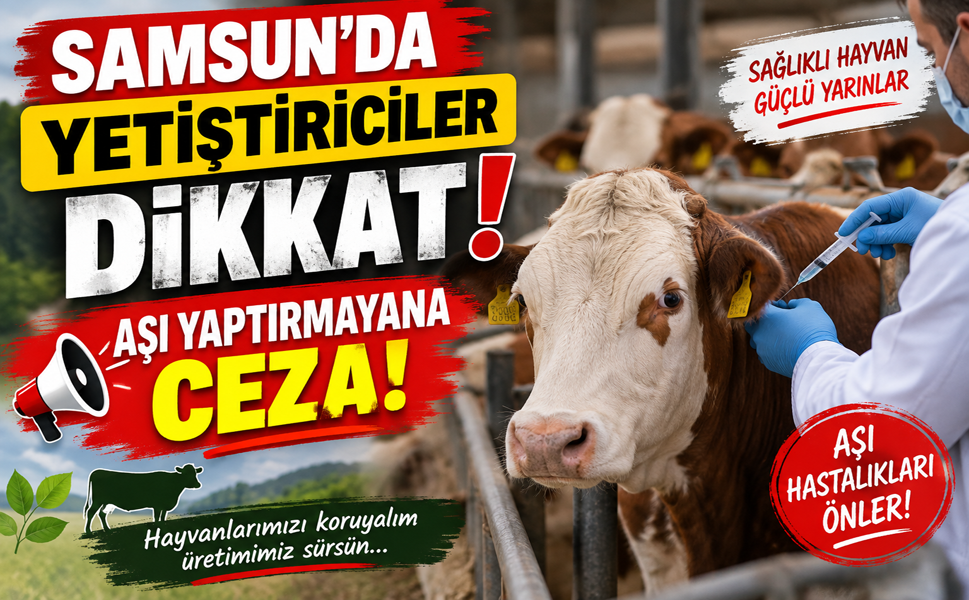 SAMSUN’DA ŞAP AŞILAMASI BAŞLADI