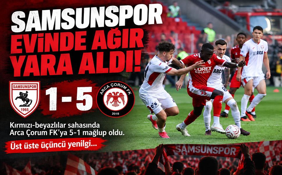 SAMSUNSPOR EVİNDE AĞIR YARA ALDI!