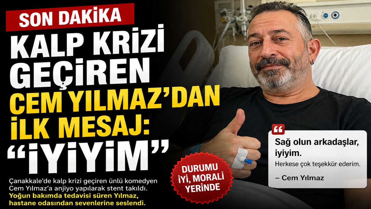 Kalp Krizi Geçiren Cem Yılmaz’dan İlk Mesaj: “İyiyim”